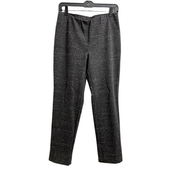 J. JILL PONTE SLIM LEG PANTS IN HEATHERED DARK GRAY STRETCHY COMFY SZ S petite‎ - Picture 1 of 6